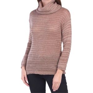 Express Cowl Neck Brown Tunic Sweater (NWOT) (Size: XS)